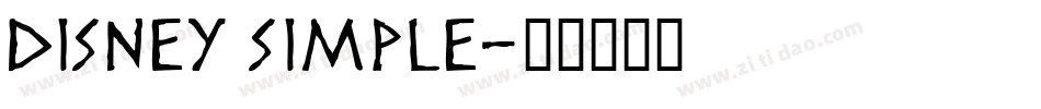 Disney Simple字体转换